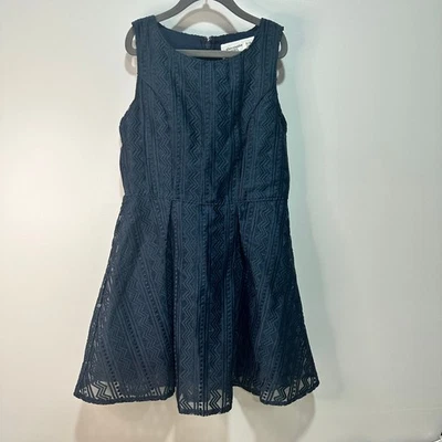 Vestido de férias azul marinho infantil Abercrombie feminino, tamanho 9/10 - Imagem 1 de 3