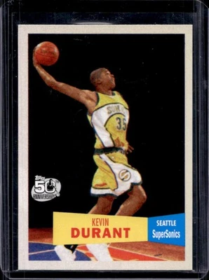 2007-08 Topps Kevin Durant 1957 58 Variations Rookie RC #112 SuperSonics Foto 1 de 2