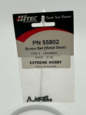 HITEC - SERVO HORN SCREW SET FOR METAL GEAR SERVO - #55802 #HRCM5802 - NOS - Image 1 of 2