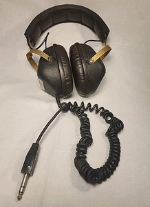 Marantz SD-5 VTG Dynamic Kopfhörer schwarz/champagner/gold 70er ~ getestet ~ kurze R-Seite - Bild 1 von 4
