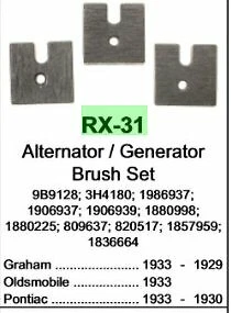 DE COLECCIÓN GM NASH PACKARD STUDE WILLYS GEN & STARTER CEPILLOS 7 JUEGOS DIFERENTES Foto 1 de 4