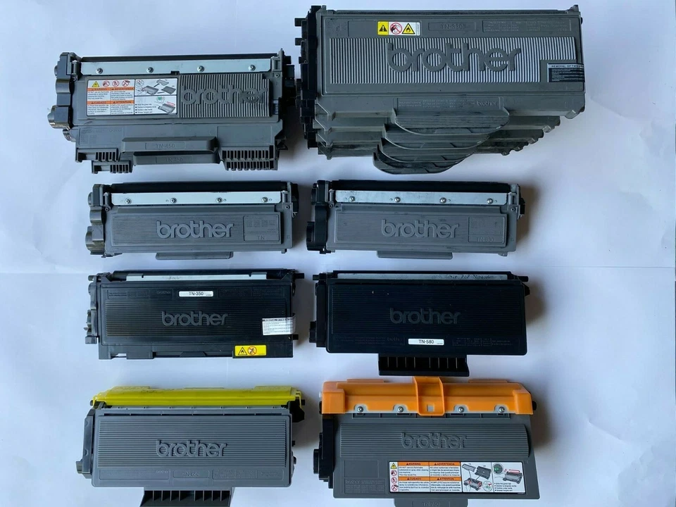 14 cartuchos de toner vazios Brother TN330/TN350/TN450/TN580/TN630/TN650/TN750/TN - Imagem 1 de 1