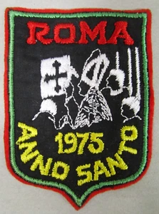 Patch ricamo "ROMA - ANNO SANTO 1975" - Collezione - Rarità - Anni '70 - Picture 1 of 1