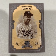 2004 Diamond Kings George Brett Legends Silver Frame #080/100 (Royals)