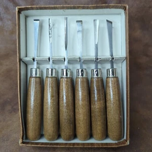 Wood Lathe Turning Tools WC Supply WOOD CARVERS SUPPLY Lot of 6 Vintage  - Picture 1 of 4