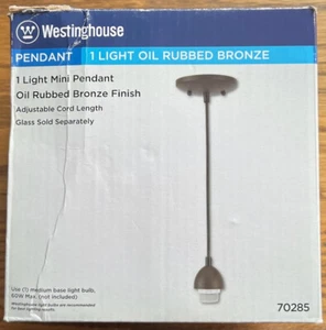 Westinghouse ~ Single Mini Pendant Light Kit Oil Rubbed Bronze Finish ~ New - Picture 1 of 6