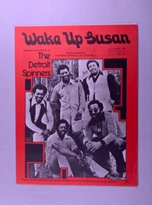 The Detroit Spinners Sheet Music Wake Up Susan 1976 - Picture 1 of 14