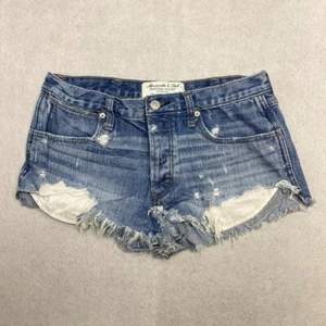 Abercrombie & Fitch High Rise Festival Short Cut Off Jean Shorts Women's Size 6 - Picture 1 of 7
