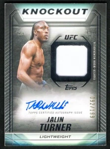2024 Topps UFC Knockout Jalin Turner Auto Relic /199 - Picture 1 of 2