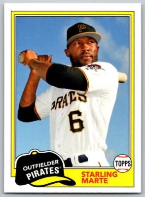 2018 Topps Archives #208 Starling Marte     Pittsburgh Pirates - Image 1 of 2
