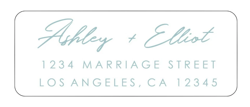 90 etiquetas personalizadas de dirección de devolución de correo simple Foto 1 de 1