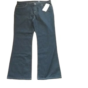 Jockey NWT Women's Person to Person Dark Wash Stretch Denim Blue Jeans 22 New - Picture 1 of 12