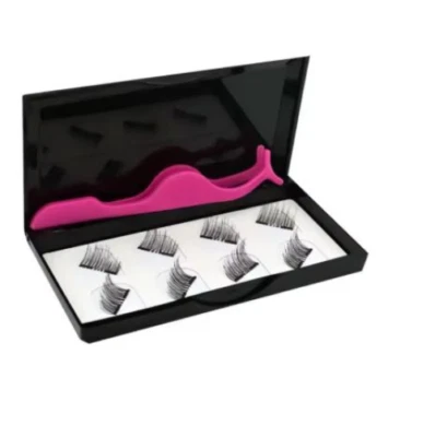 Set  8 Faux Cils Magnétiques Réutilisable 3D Naturel Extension Fibre Volumineux - Photo 1/3