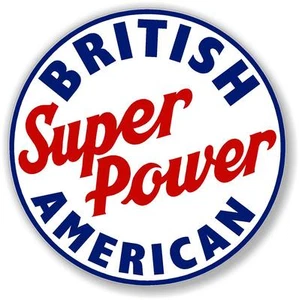 6" BA BRITISH AMERICAN GASOLINA GAS calcomanía lubster gas bomba aceite hombre cueva - Imagen 1 de 1