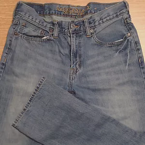 AMERICAN EAGLE Jeans ORIGINAL STRAIGHT 30x30 Medium Distressed  *XLNT*  J040617 - Picture 1 of 2