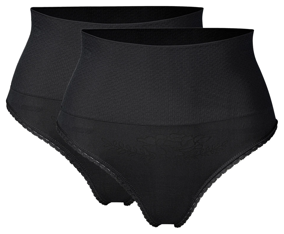 2 Damen Bauchweg Form String Tanga Unterwäsche Mieder Slip Body slim Panty - Bild 1 von 1