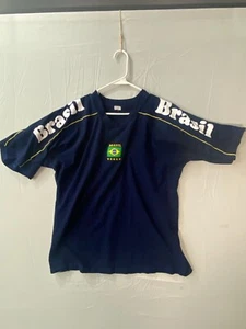 Camiseta de fútbol Y2K Brasil para hombre, talla mediana EE. UU., usada - Imagen 1 de 18