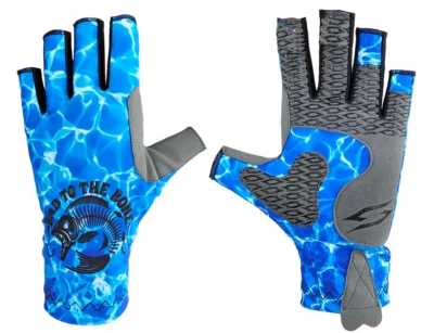 Fishing Guide Gloves UPF 50+ Exposed Fingers Quick Dry Breathable Non Slip Grip - Image 1 of 4