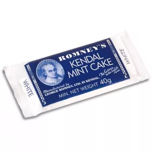Kendal Mint Cake Romney's White Kendal Mintcake Pack of 3 x 40g Bars - Picture 1 of 3