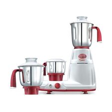 Prestige Deluxe LS Mixer Grinder with 3 Stainless Steel Jar (750 W)-White & Red