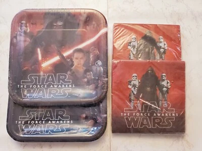 Star Wars El Despertar de la Fuerza Suministros de Fiesta Platos Servilletas Foto 1 de 2