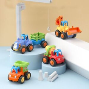 Inertia Car Toy Pull Back Car Toys Dump Truck Crane Construction Vehicles Toys