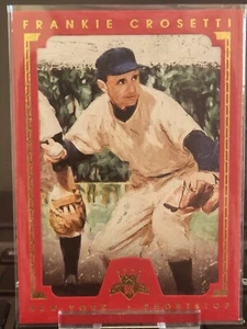 Frank Crosetti New York Yankees Panini Diamond Kings Red Framed 2016 /99 Card - Bild 1 von 2