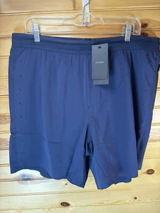 Ten Thousand Lined Session Athletic Shorts Men’s 2XL XXL Navy Blue 7" Inseam NWT - Picture 1 of 7