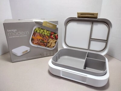 Bentgo Modern - Fiambrera Blanca Resistente a Fugas Lavavajillas/Microondas 44oz Foto 1 de 4