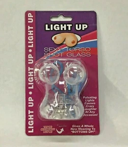 Light Up Torso Shot Glass on Necklace Bachelor Party Barware Pride Novelty Gift - Picture 1 of 7