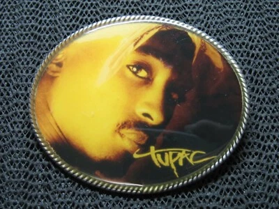 2PAC TUPAC SHAKUR MAKAVELI THA DON BELT BUCKLE! VINTAGE! RARE! HIP HOP! WESTSIDE - Image 1 of 4