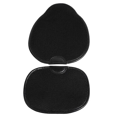 Black Front Driver Rear Passenger Seat Pillion Pad For Harley Street Road Glide Foto 1 de 4