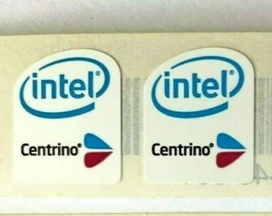 2 Intel Centrino PC Laptop Case Badge Sticker - Picture 1 of 1