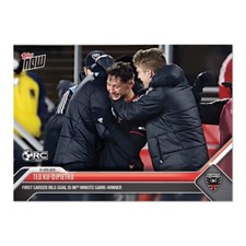 2023 Topps Now MLS 6 THEODORE TED KU-DIPETRO DC UNITED ROOKIE RC 1st GOAL