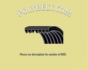 Cinturón de goma 490-J-4 V-BELT POLY V MICRO-V Polybelt 490J4 PolyV - Imagen 1 de 1
