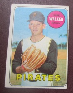 1969 Topps Luke Walker (Pittsburgh Pirates) #36 VG/EX