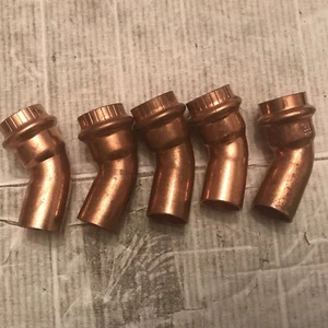Lot Of 5 3/4" Streamline ProPress Copper 45-Degree Street Elbow Press Fitting - Picture 1 of 4