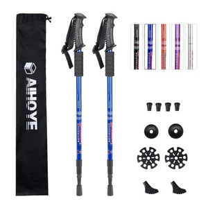 Trekking Poles, Collapsible Lightweight Shock-Absorbent Hiking Walking Sticks... - Picture 1 of 6