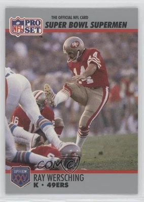 1990 Pro Set Super Bowl XXV Silver Anniversary Box Set Ray Wersching #124 - Image 1 of 2