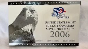 US Mint 2006 50 State Quarters Silver Proof Set, original packaging & COA - Picture 1 of 4