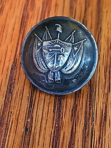 Uniform Button Pearl Of The Antilles 7/8" Circa 1870-1906 Spanish-American War - Picture 1 of 7