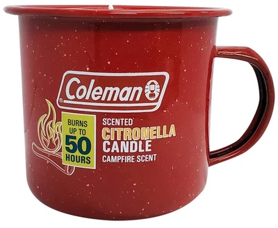 Coleman Repellents Tin Mug Outdoor Citronella Candle | Rustic Outdoor Camping - Image 1 of 4