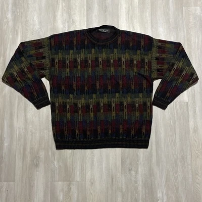 Vintage Protege Collection L Multi Color Coogi Style Sweater USA Made Biggie - Image 1 of 4