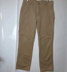 Carhartt Hose Herren 38x34 hellbraun Twill Relaxed Carpenter Workwear B324 DKH fleckig - Bild 1 von 11