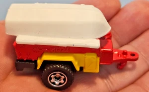Matchbox 2017 Red Valley Camp Canoe Trailer Hauler loose diecast - Picture 1 of 5
