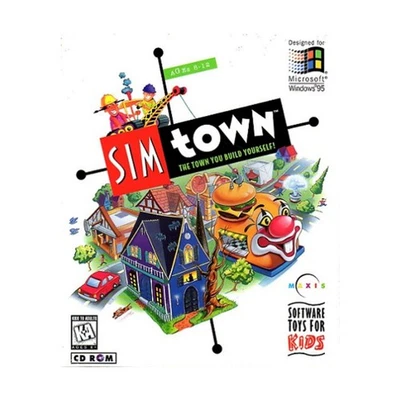 Maxis Computer Game SimTown EX/NM - Image 1 of 2