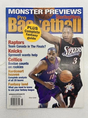 1999 Sporting News Sept 14 Pro Basketball Allen Iverson Newsstand High Grade - Image 1 of 4