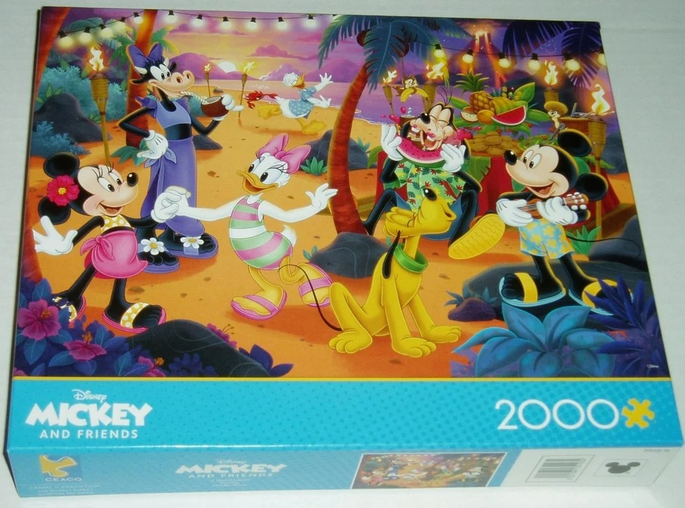 Disney 1500 Pc Jigsaw Puzzle Mickey and Friends New - Image 1 of 1
