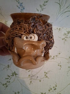 Pretty Ugly Mug Pottery 4" Handmade Stoneware Coffee Tea Novelty Wales - Picture 1 of 6
