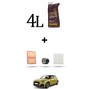 HOFFCAR Inspektionskit 4 FILTER und 4L ÖL für AUDI A1 (GBA) 30 TFSI 1.0 85KW ab  - Bild 1 von 5